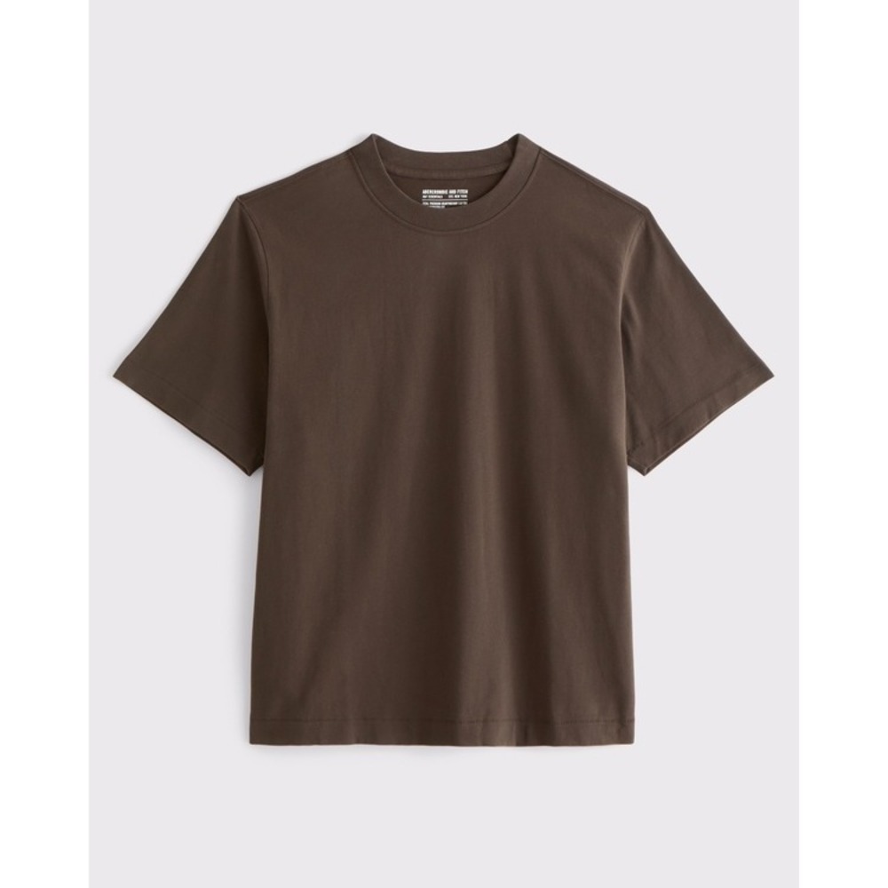 Abercrombie Soft Collection Premium Heavyweight 2.0 Tee XXL Tall Brown NWT